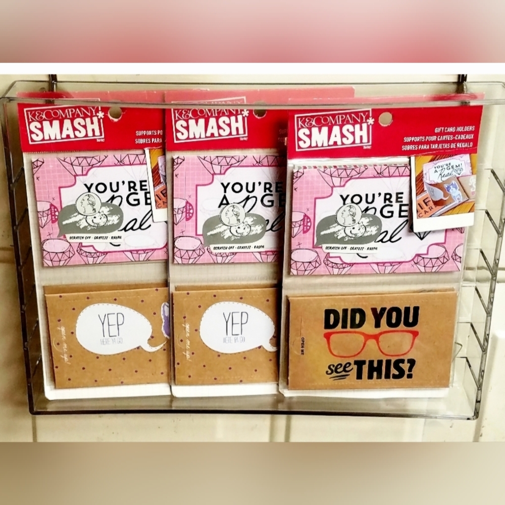K&Company SMASH 4-Piece Scratch Off Gift Card Holders ×3!